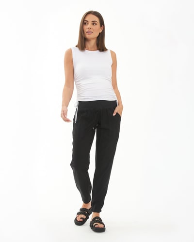 Ripe Maternity Tencel Off Duty Pant Black