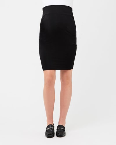 Ripe Maternity Mia Plain Skirt Black