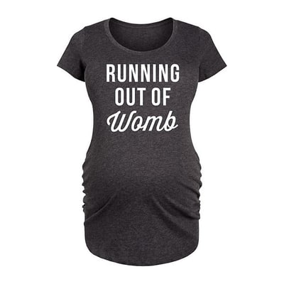 Kohl's Maternity Running Out Of Womb Graphic Tee