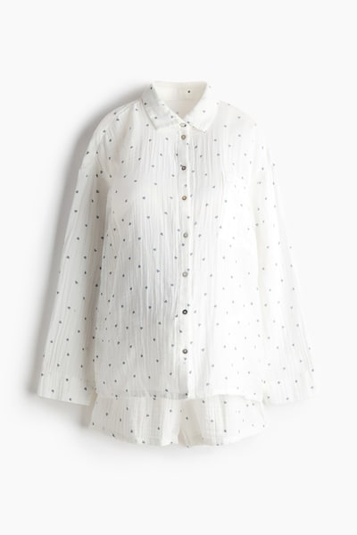 H&M MAMA Before & After Muslin Pajamas