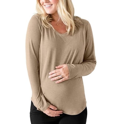 Kohl's Plus Size Maternity Kindred Bravely Long Sleeve Nursing T-Shirt
