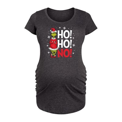 Kohl's Maternity The Grinch Ho Ho No Graphic Tee