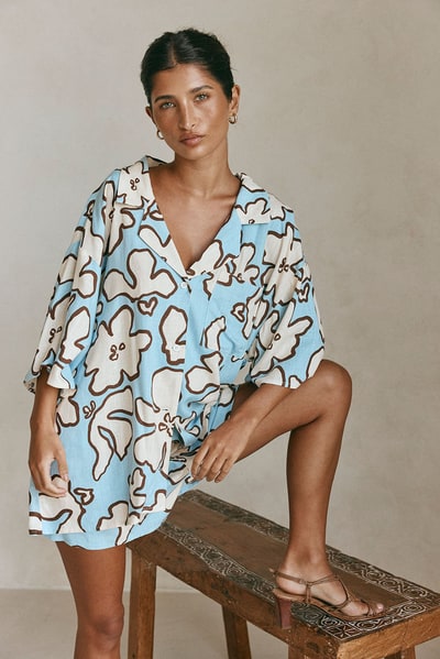 SABO Thessy Top - Outline Floral