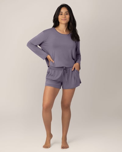 Kindred Bravely Aria Bamboo Casual Lounge Short | Granite