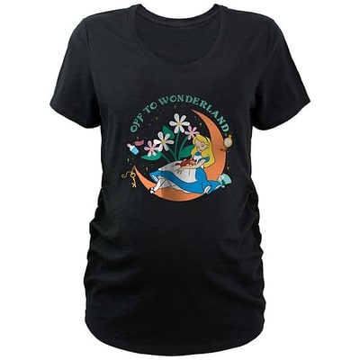 Kohl's Disney's Alice In Wonderland Off To Wonderland Maternity V-Neck Graphic Tee