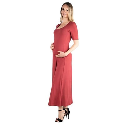 Kohl's Maternity 24Seven Comfort Apparel Casual Maxi Dress