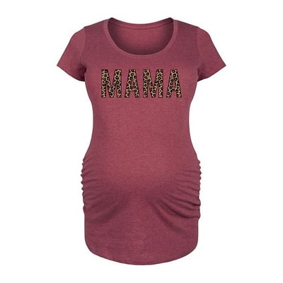Kohl's Maternity Mama Leopard Graphic Tee