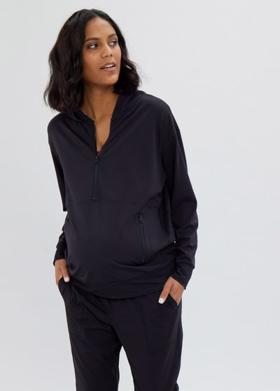 Ingrid+Isabel The Ultimate Maternity and Nursing Pullover Black