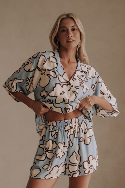 SABO Thessy Shorts - Outline Floral