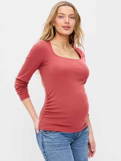 Old Navy Maternity Long-Sleeve Trapeze-Neck T-Shirt