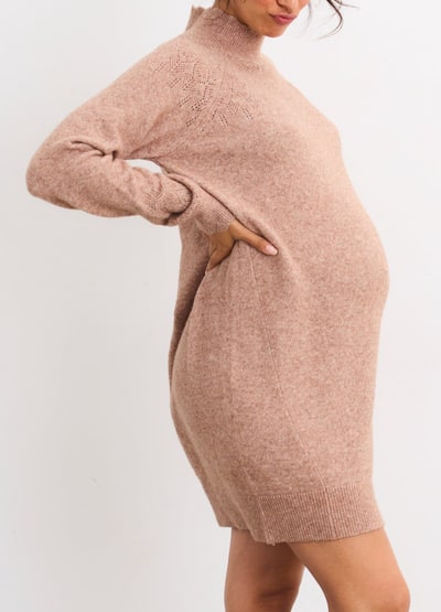 HATCH The Cozy Pointelle Poise Mini Dress