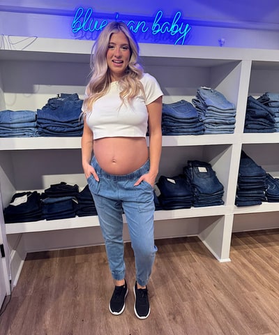 Bump City HATCH: The Maternity Easy Denim Jogger
