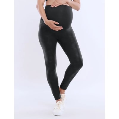Target Women's Secret Fit Over the Belly Coated Full Length Legging - Black - Size: X Small - Motherhood Maternity