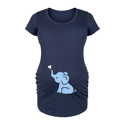 Kohl's Maternity Baby Elephant Graphic Tee