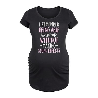 Kohl's Maternity Getting Up Without Sound Effects Graphic Tee