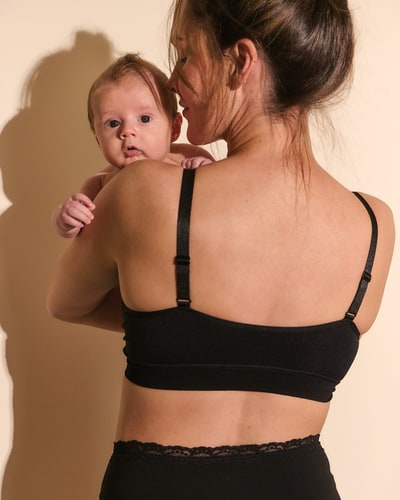 Ripe Maternity Seamless Nursing Bralette  Black