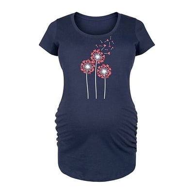 Kohl's Maternity Dandelion Heart Group Graphic Tee