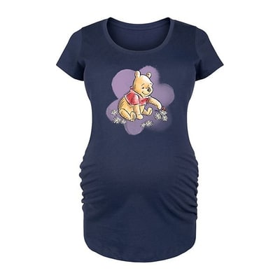 Kohl's Disney's Winnie The Pooh Maternity Floral Graphic Tee