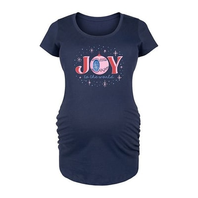 Kohl's Maternity Joy Vintage Ornament Graphic Tee