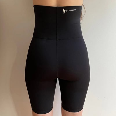 Emamaco Emama Maternity Long Shorts + Pockets - Black FINAL SALE