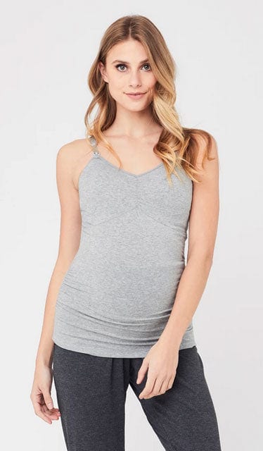 Special Addition SALE! Maternity and Nursing Tank in Gray Marle