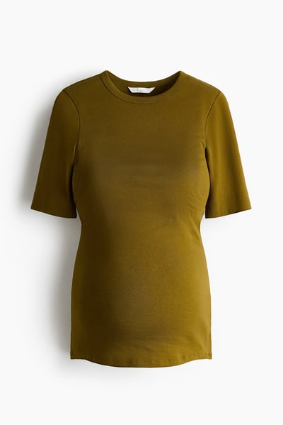 H&M MAMA Fitted T-Shirt