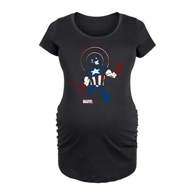 Kohl's Maternity Marvel Captain America Pose Graphic Tee