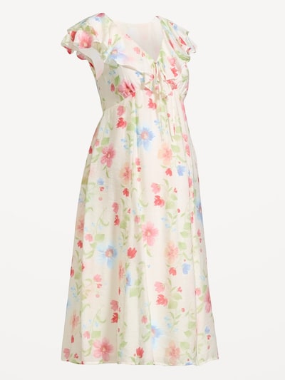 Old Navy Maternity Ruffle-Sleeve Midi Dress