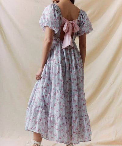 Bump City The Teddy Tie Dress (Pink/Blue)