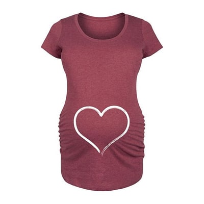 Kohl's Maternity Heart Graphic Tee