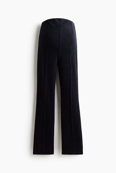 H&M MAMA Flared Velour Pants