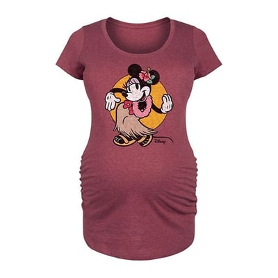 Kohl's Disney's Minnie Mouse Maternity Hula Graphic Tee