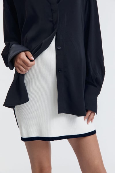 Legoe Heritage Essential Knit Skirt II (Off White) - FINAL SALE