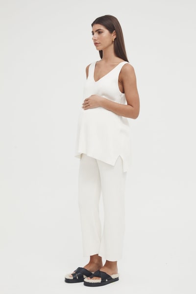 Legoe Heritage Knit Pant (Off White)