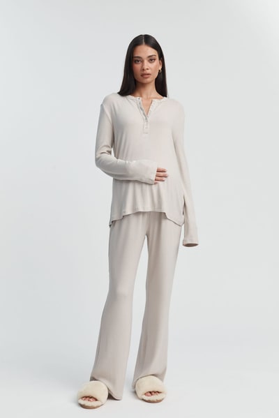 Legoe Heritage Soft Rib Sleep Top (Dune)