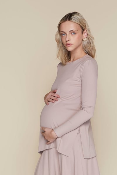 Apparalel Ventt Maternity Top in Blush
