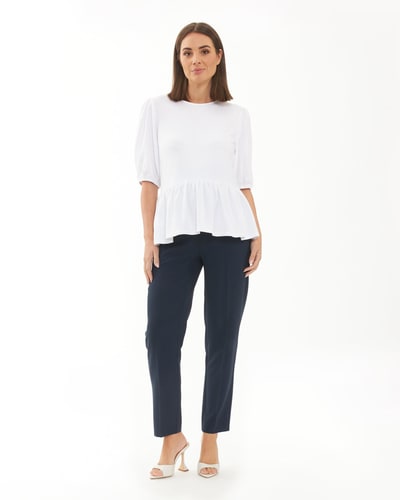 Ripe Maternity Alexa Classic Crop Pant  Navy