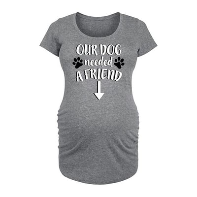 Kohl's Maternity Our Dog Needed a Friend Graphic Tee