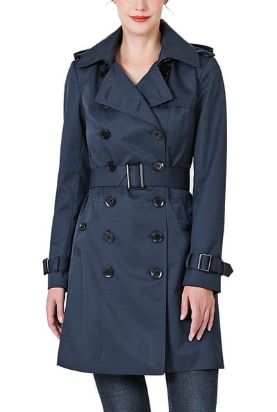 Kimi + Kai Kimi + Kai Women's "Adley" Waterproof Hooded Trench Coat