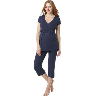 Kohl's Maternity Pokkori Daily Essential Pajama Top & Pajama Capri Set