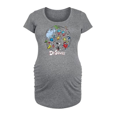Kohl's Maternity Dr. Seuss Pattern Graphic Tee