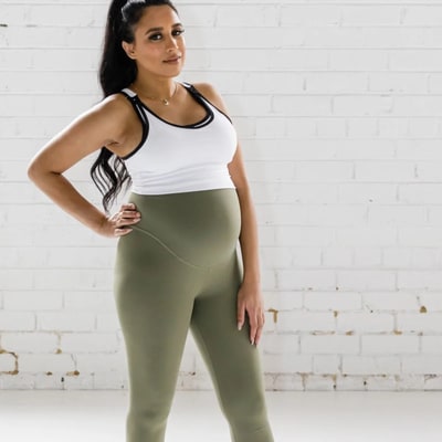 Emamaco 7/8 Maternity Leggings - Olive FINAL SALE