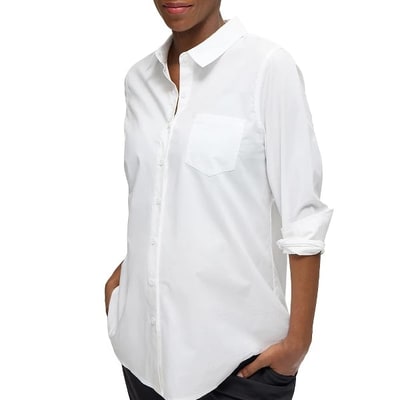 Target Ingrid + Isabel Poplin Button Down Shirt White Size XS