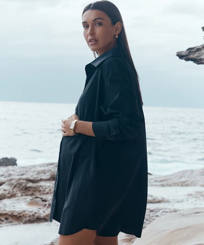 Bump City The Cotton Poplin Shirtdress