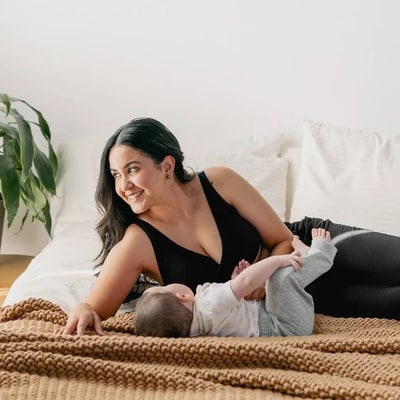 Target kindred by Kindred Bravely Women's Adjustable Crossover Nursing Bra - Black L: Maternity Bralette, Light Support, Removable Padding