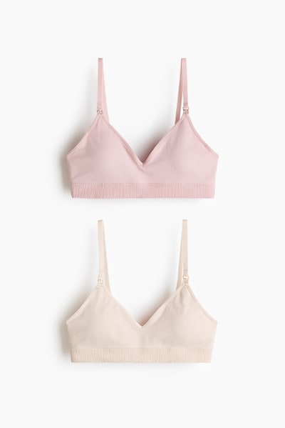 H&M MAMA 2-pack Seamless Padded Nursing Bras