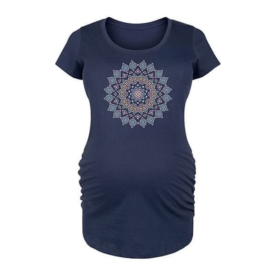 Kohl's Maternity Pastel Mandala Graphic Tee