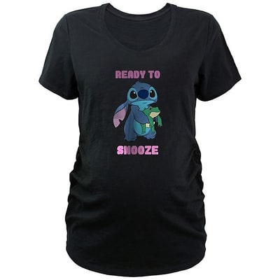 Kohl's Disney's Lilo & Stitch Ready to Snooze Stitch Maternity V-Neck Graphic Tee