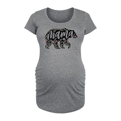 Kohl's Maternity Floral Mama Bear Graphic Tee