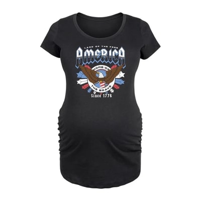 Target Women's Instant Message America Rock Tee  - Black - Small
